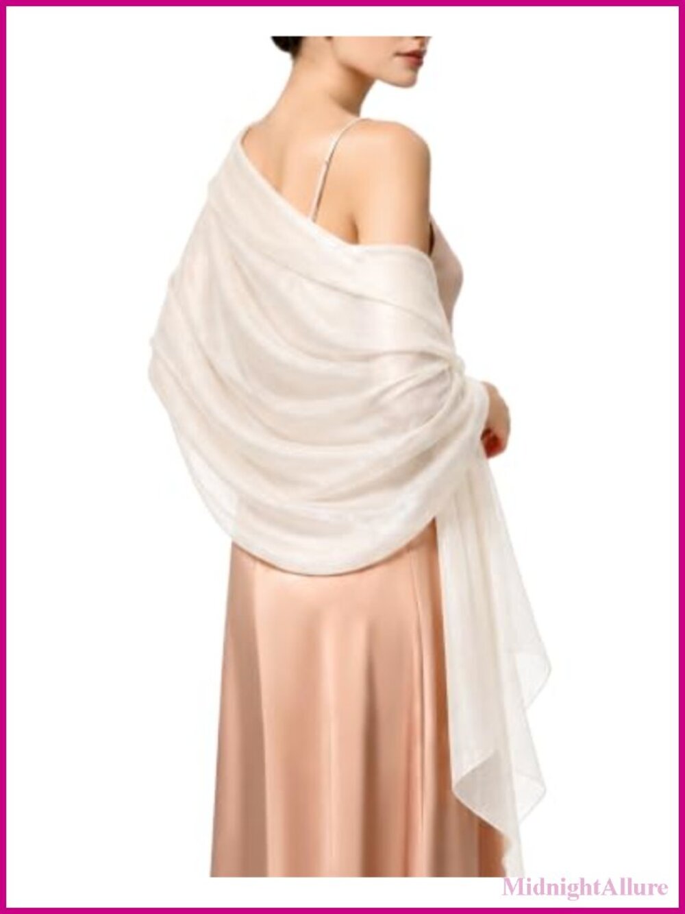 Organza Silky Shawl Wrap Evening Dress Bridal Scarf Sheer Stole